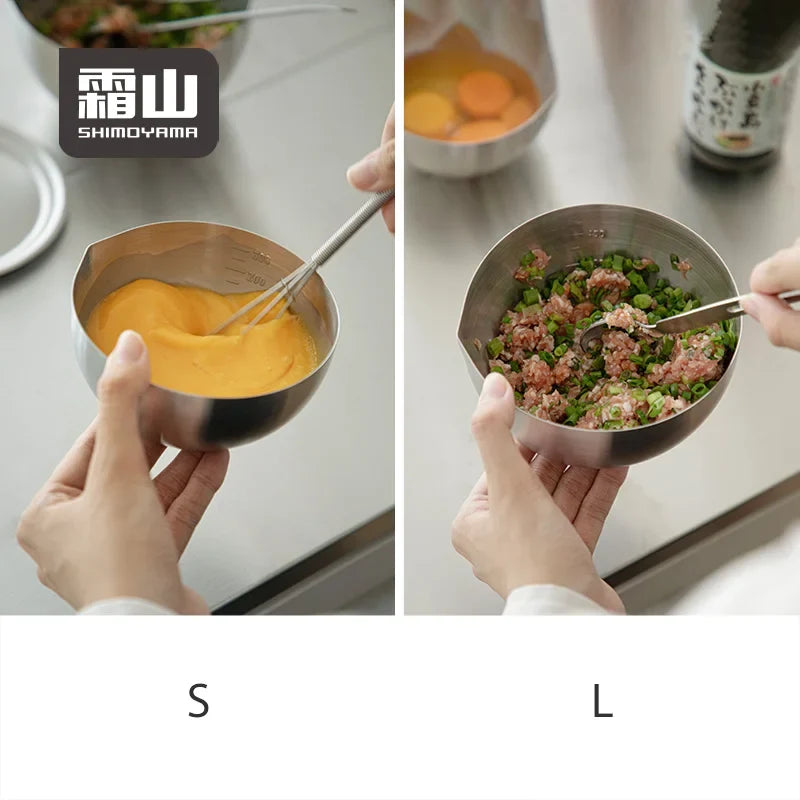 Shimoyama 304 Stainless Steel Cooking Bowl - 450ml
