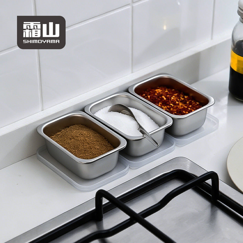 Shimoyama 304 Stainless Steel Seasoning Box 220ml 3P