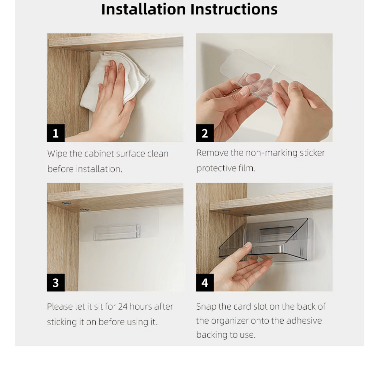 Shimoyama Adhesive Cabinet Storage Box