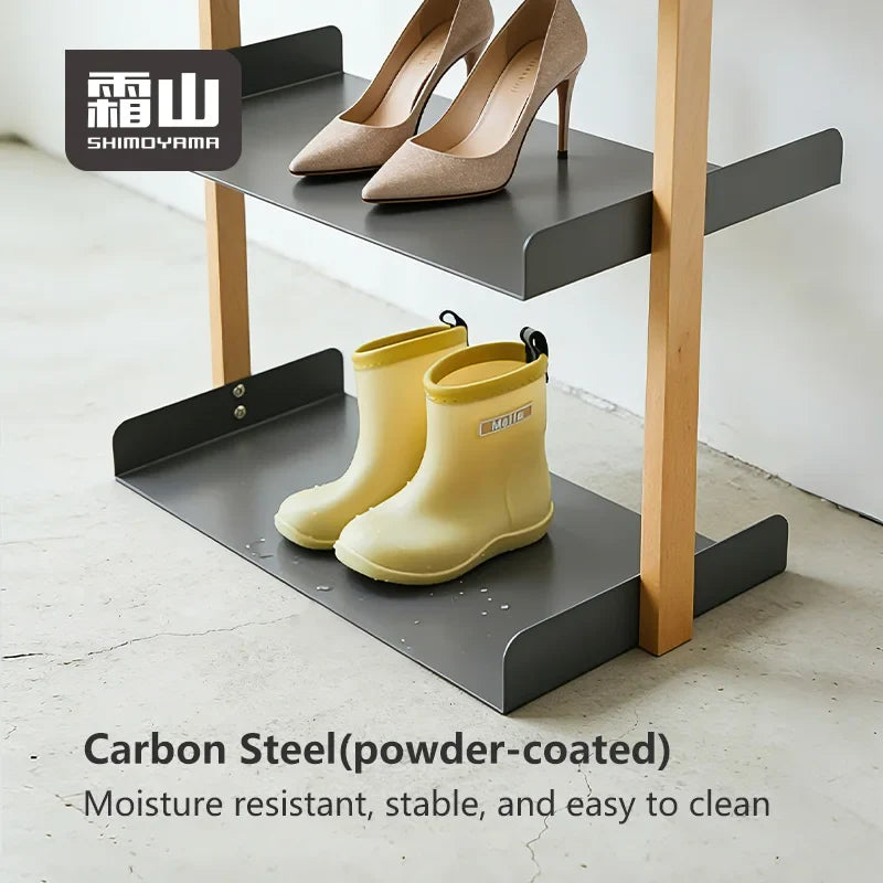 Shimoyama Beech Frame 3-Tier Shoe Rack