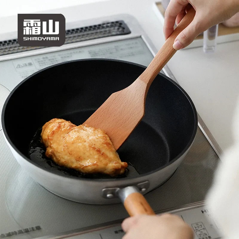 Shimoyama Beech Square Frying Spatula 26cm
