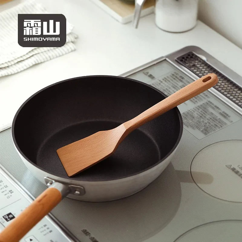 Shimoyama Beech Square Frying Spatula 26cm