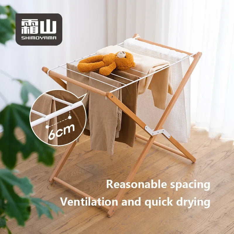 Shimoyama Beech Wood Foldable Drying Rack