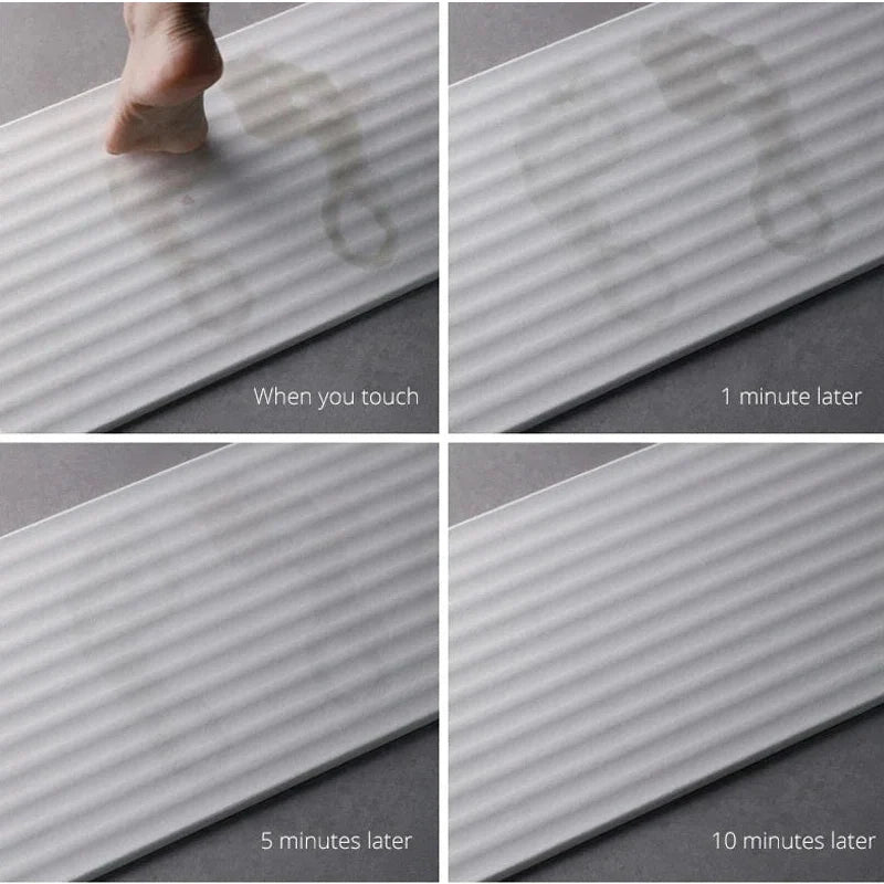 Shimoyama Diatomite Wave Bath Mat L