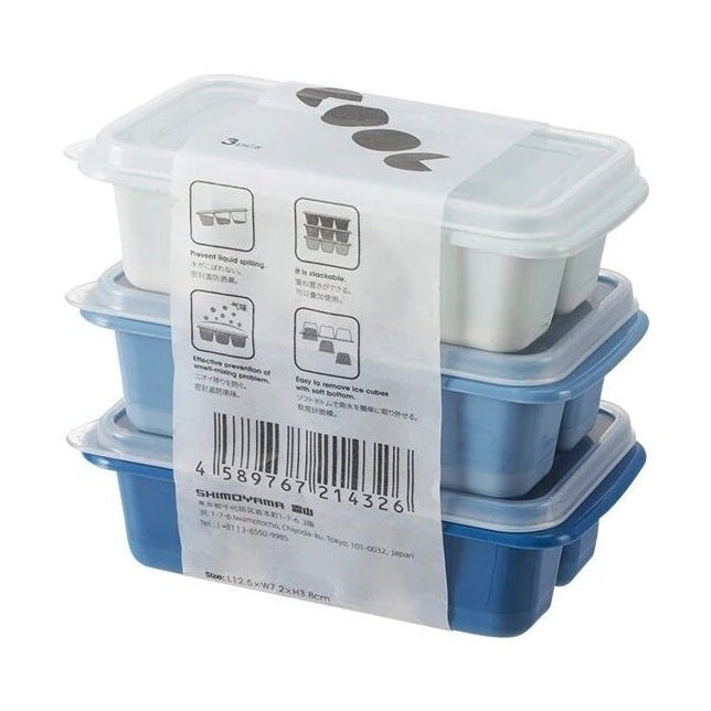Shimoyama Easy Release Ice Cube Mould Tray 3P