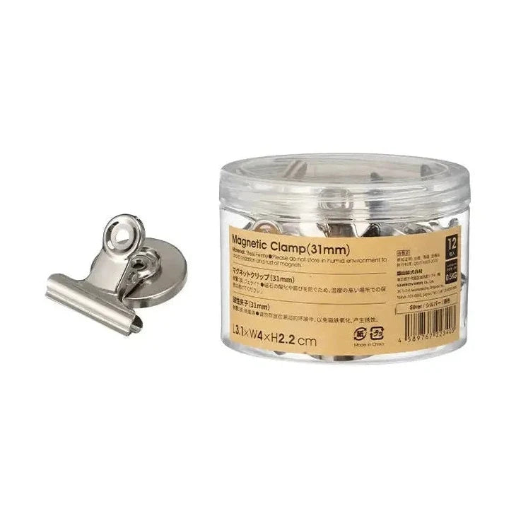 Shimoyama Metal Magnetic Clip 12Pcs