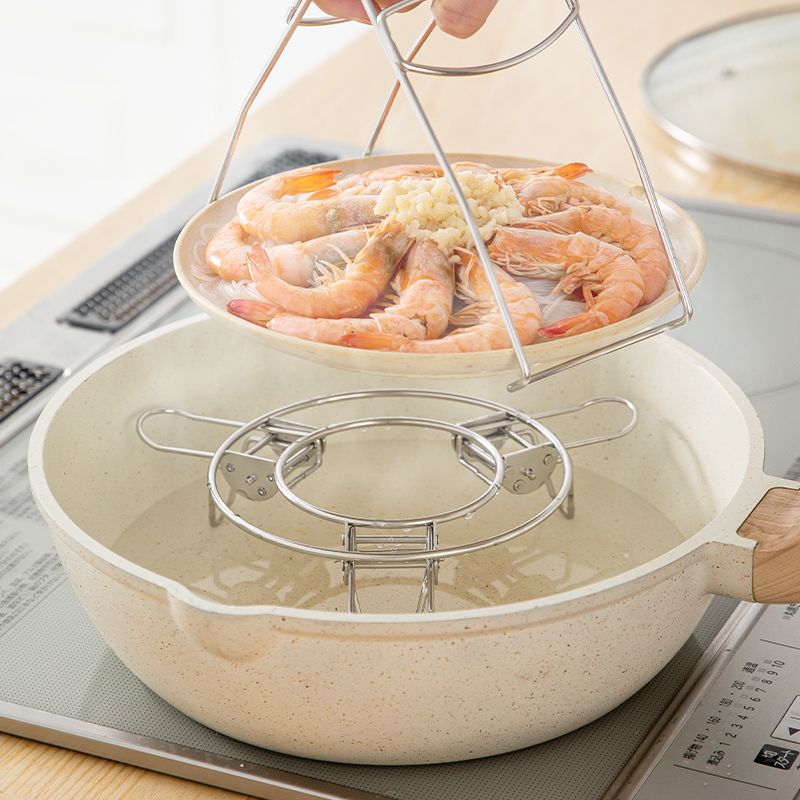 Shimoyama Foldable Stainless Steel Steaming Rack
