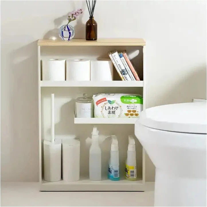 Shimoyama Slim Toilet Bathroom Organiser Storage Shelf - 13cm