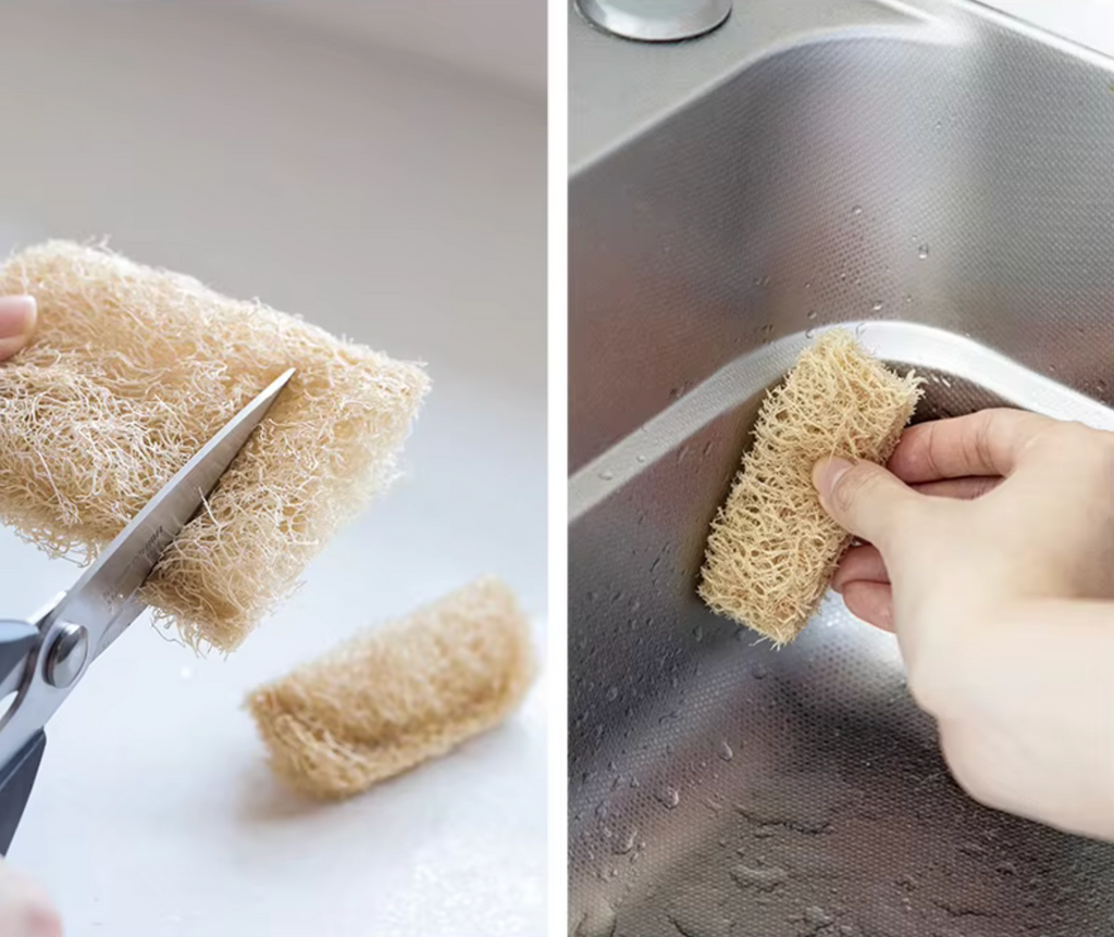 Shimoyama Natural Loofah Dish Wipe