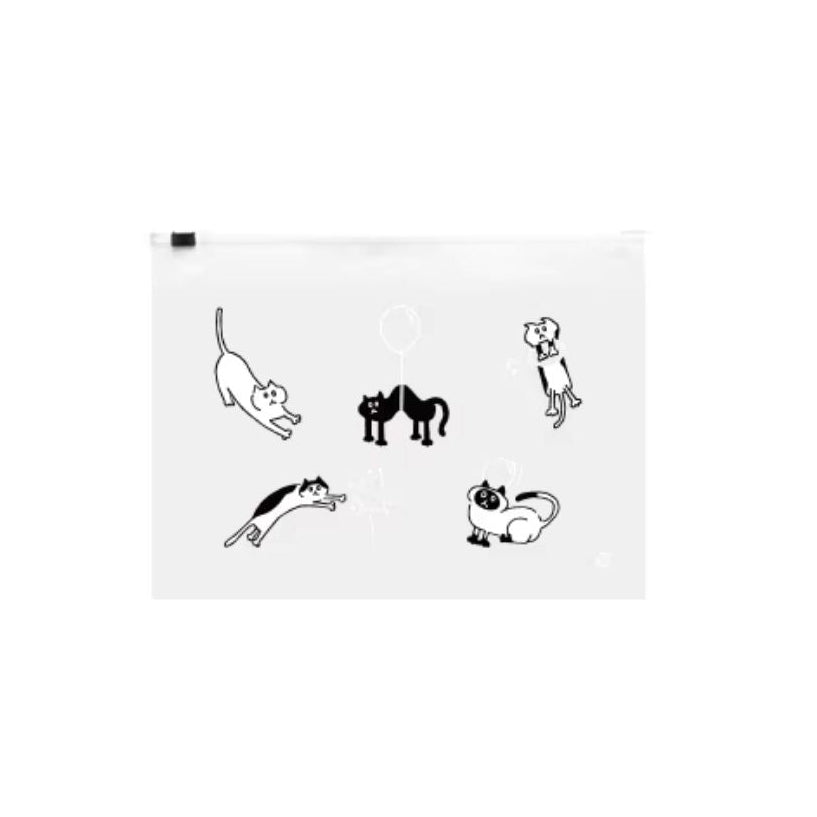Shimoyama Slide Lock Food Bag S 20P - Cat