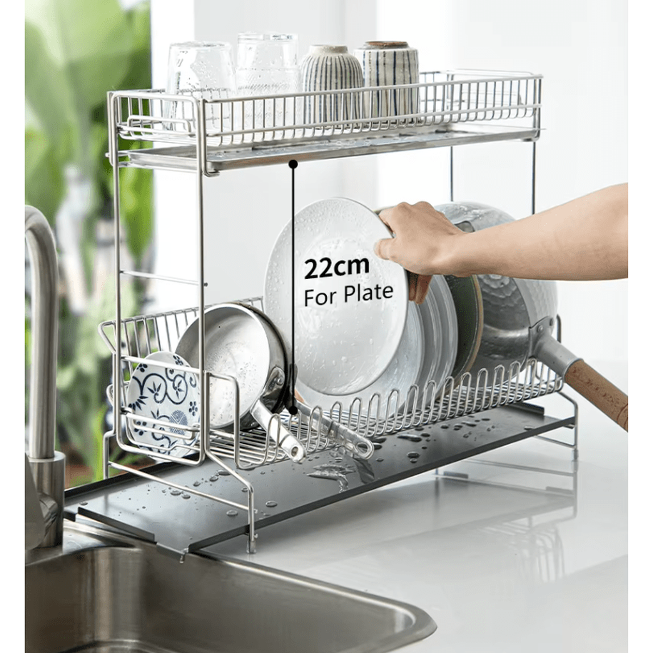 Shimoyama Stainless Steel 2 Tier Drain Rack