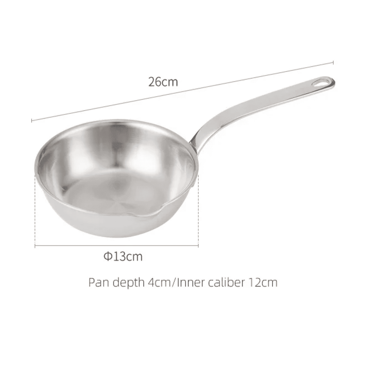 Shimoyama Stainless Steel Frying Pan 12cm