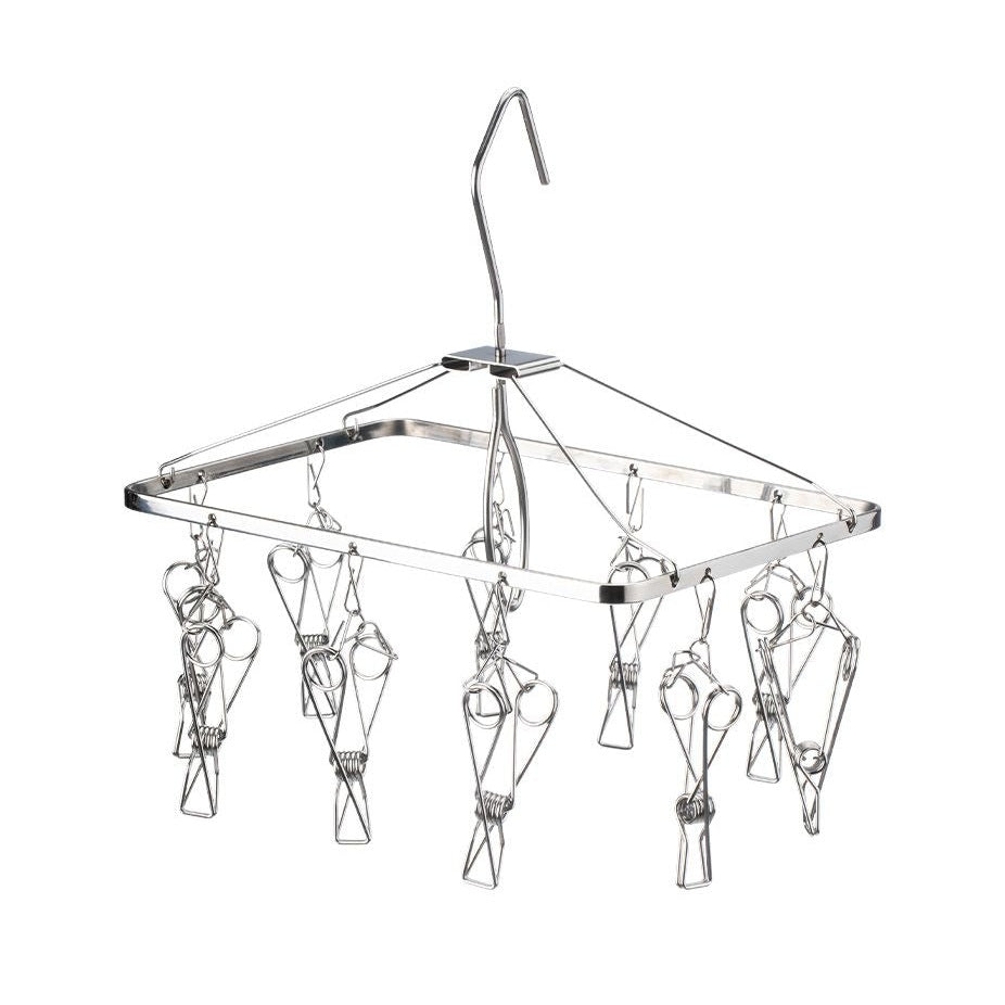 Shimoyama Stainless Steel Square Hanger - 10 Pegs