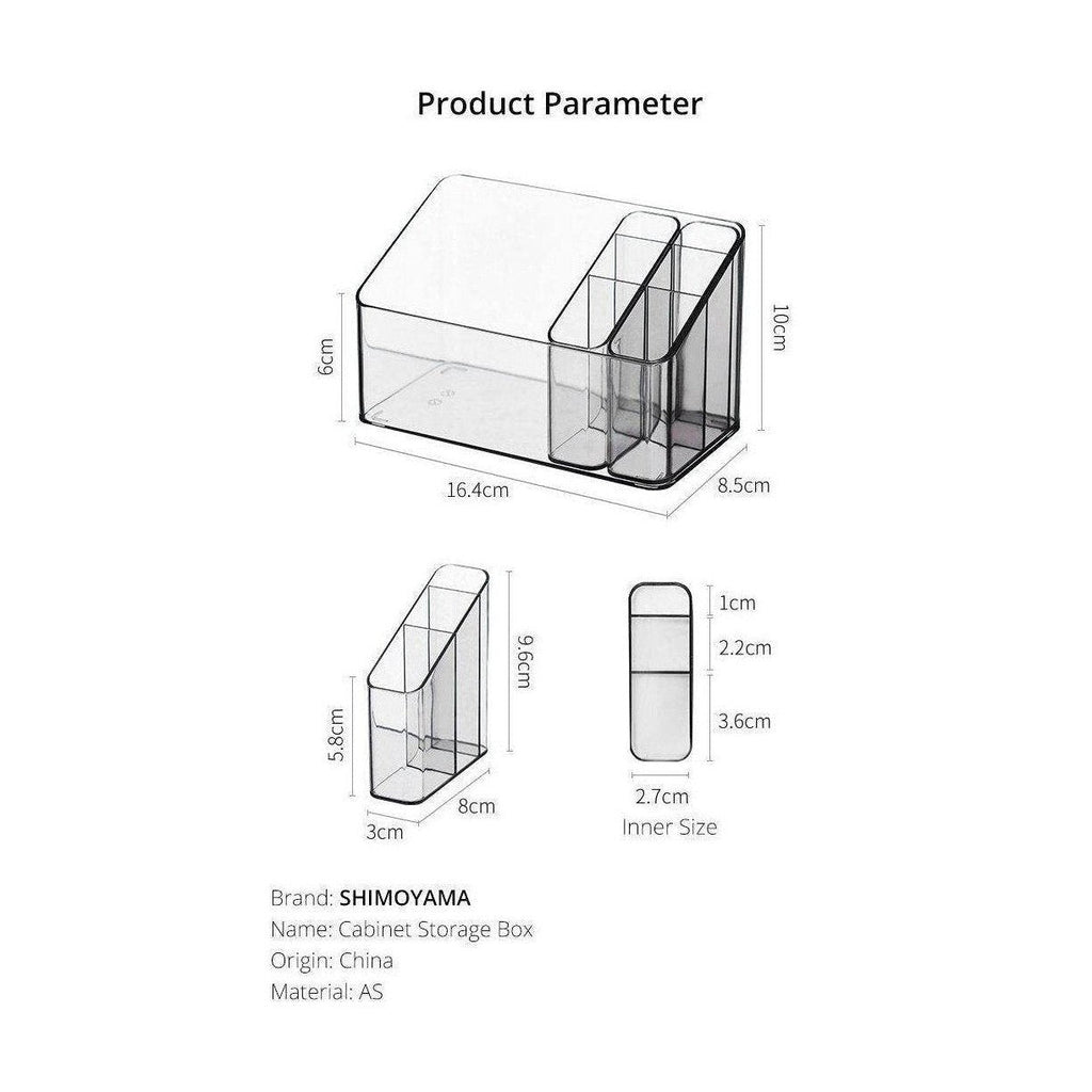 Shimoyama Cabinet Cosmetic Storage Box 3pc Set