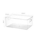 Shimoyama Clear Storage Box With Handles 32x24x15.5