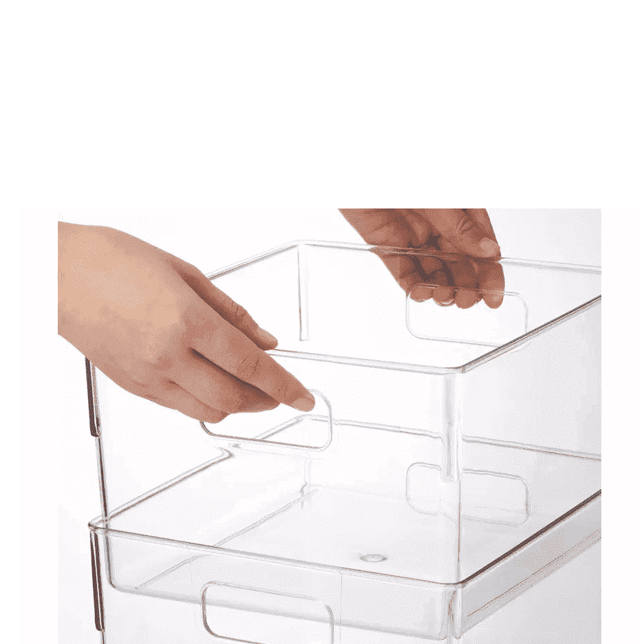 Shimoyama Clear Storage Box With Handles 32x24x15.5