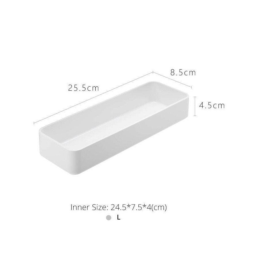 Shimoyama Desktop Storage Box White L