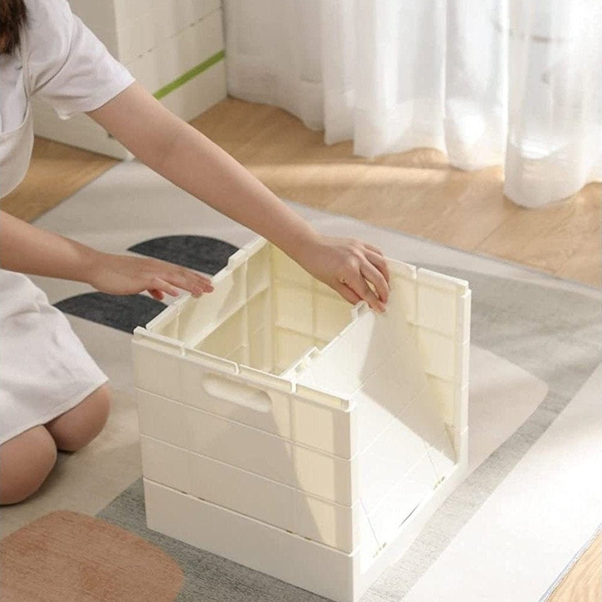 Shimoyama Foldable Brick Toy Storage Box 25L