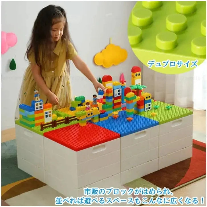 Shimoyama Foldable Brick Toy Storage Box 25L