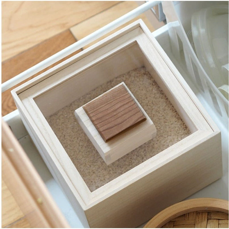 Shimoyama Hinoki Rice Storage Container 5kg