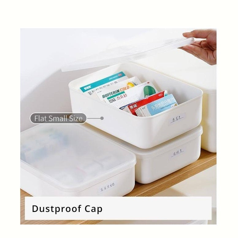 Shimoyama Large Shallow Storage Box White