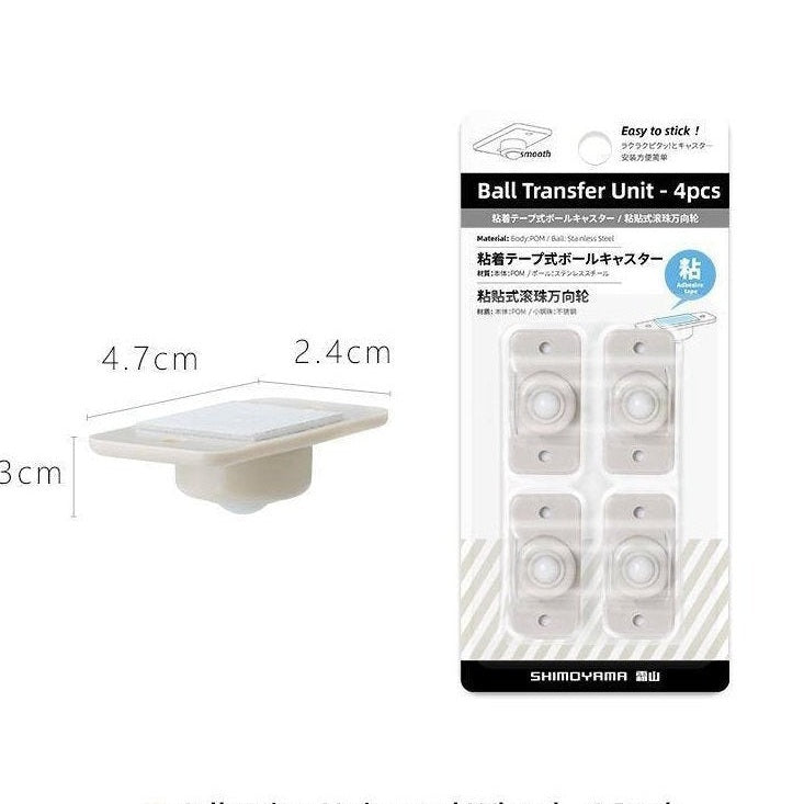 Shimoyama Multi-functional Ball Transfer Universal Wheel 4pcs