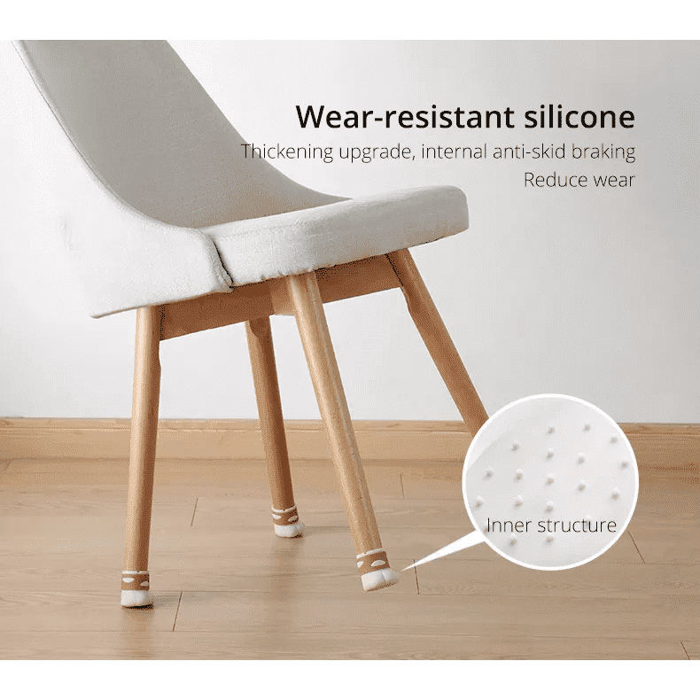 Shimoyama Silicone Chair Leg Cat Pad - Anti Skid - 4P