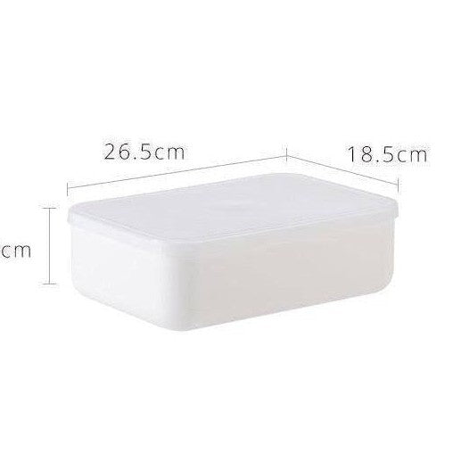 Shimoyama Small Shallow Storage Box White